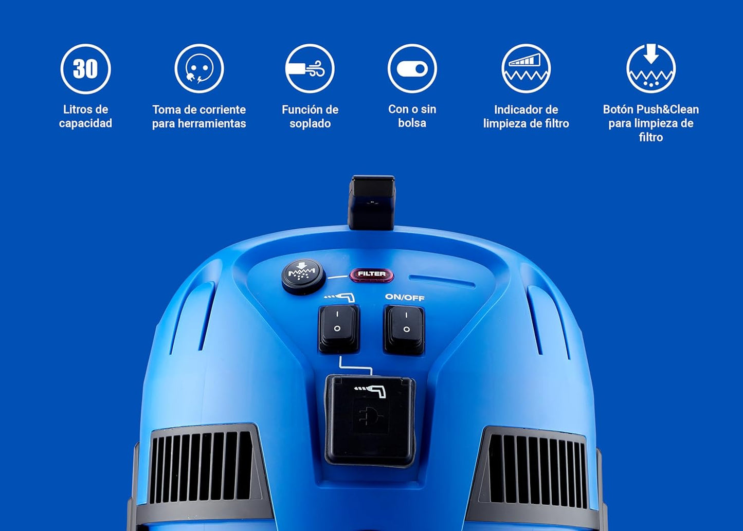 Nilfisk Multi II 30L T Aspirateur Puissant pour Eau et Poussière -...