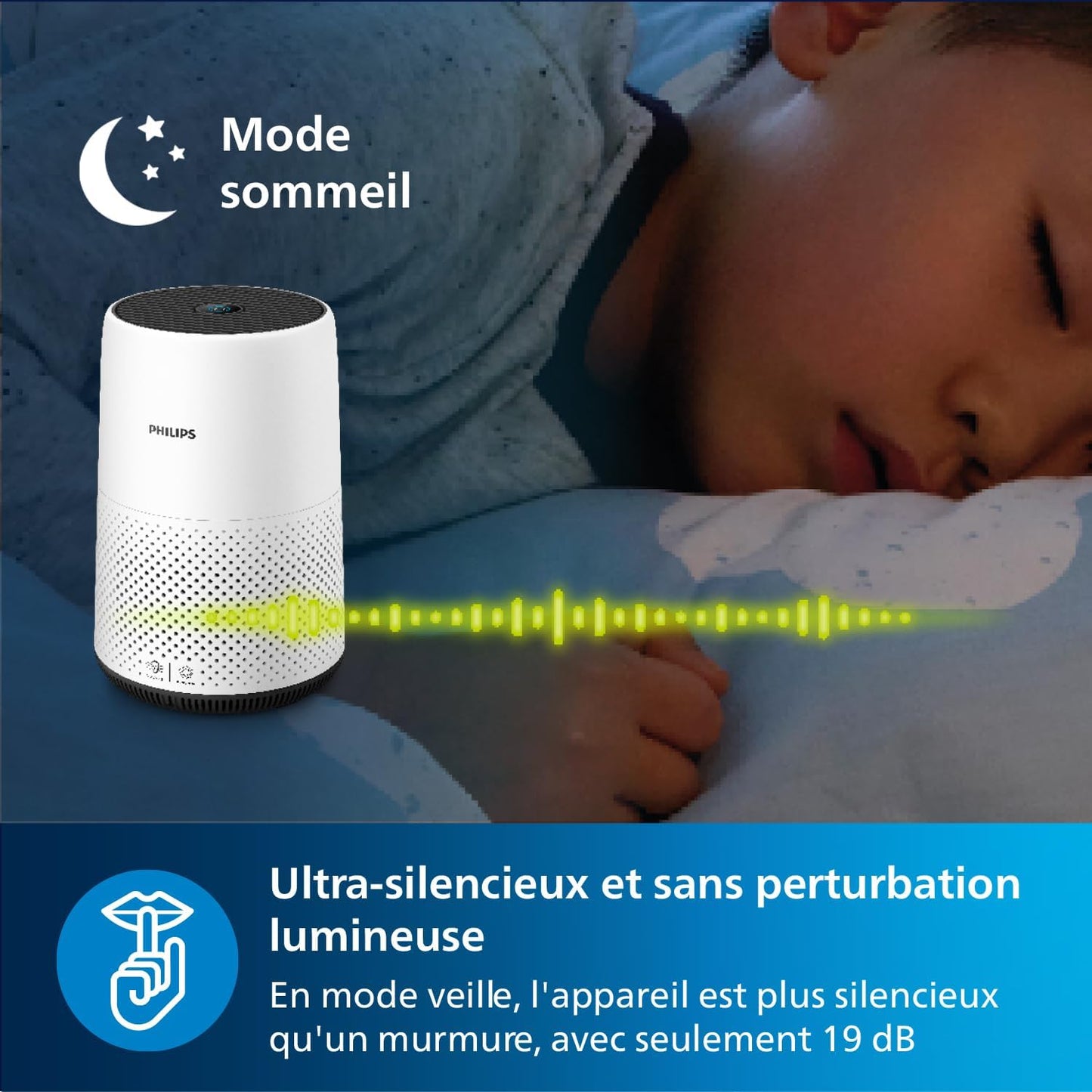 Philips Purificateur d'air Série 800 - Élimine les germes, la poussière et les allergènes