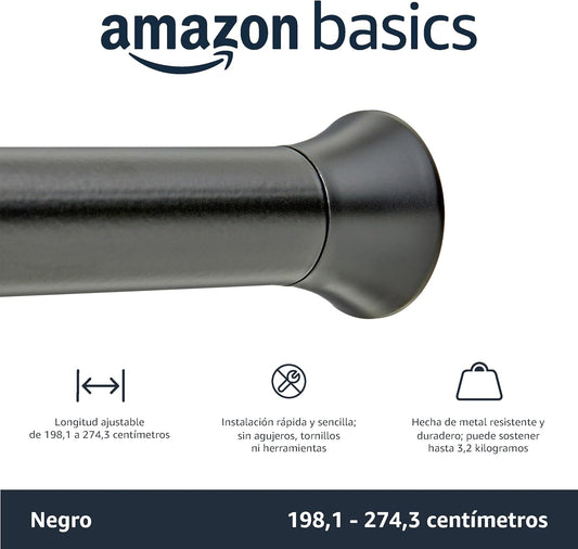 Amazon Basics Tringle de tension pour rideau de douche ou cadre de...