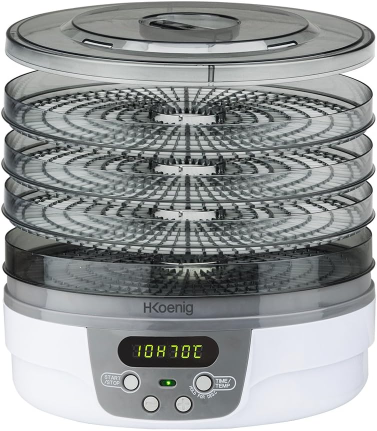 H.Koenig Déshydrateur alimentaire DSY700, 250 W, 5 plateaux...