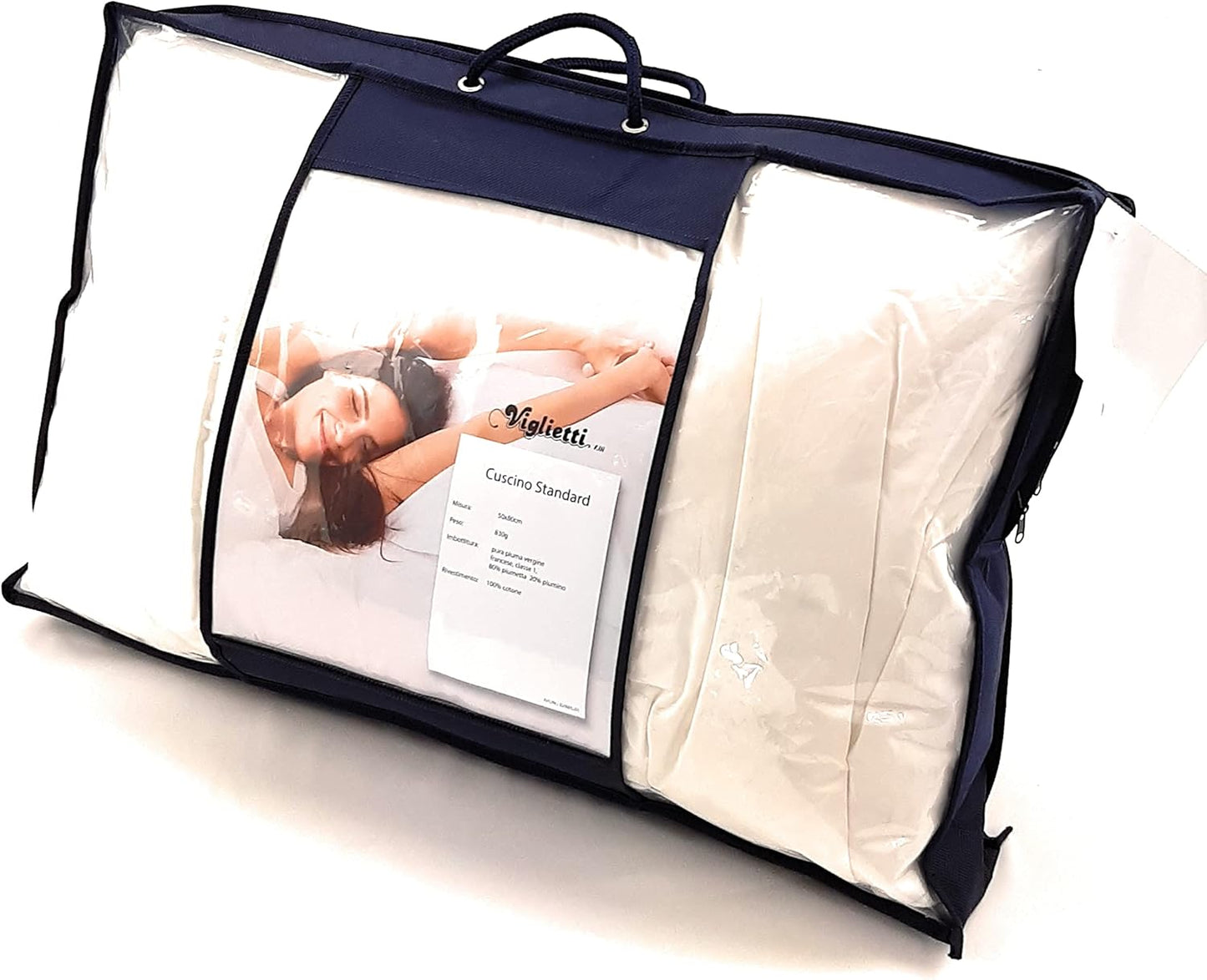 Oreiller en duvet et duvet vierge OBB classe 1 (20 % duvet, 80 %...