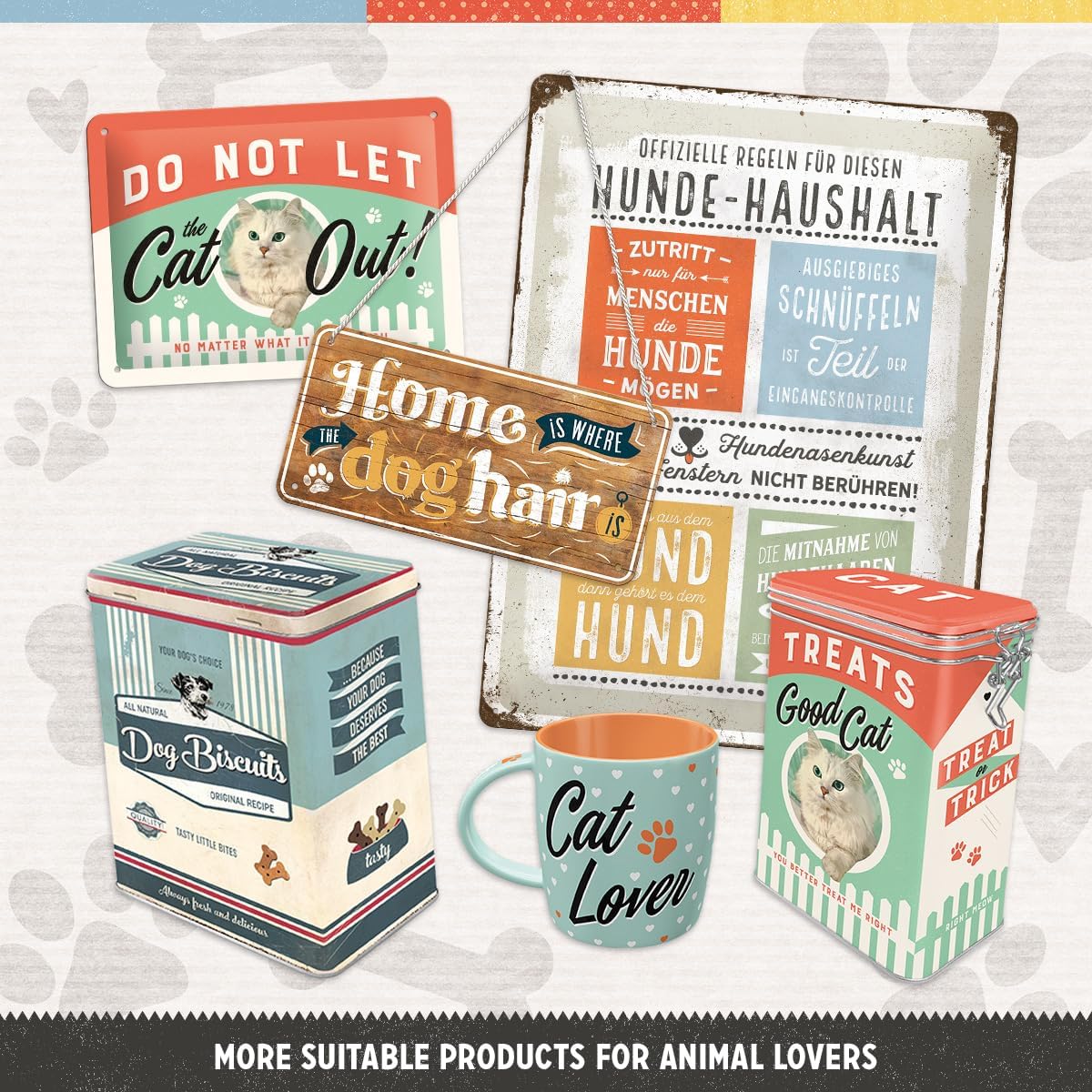 Nostalgic-Art Boîte de conservation de nourriture pour chat Retro XL...