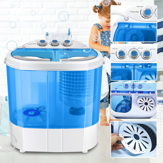Display4top Machine à laver portable à chargement par le haut - Prise...