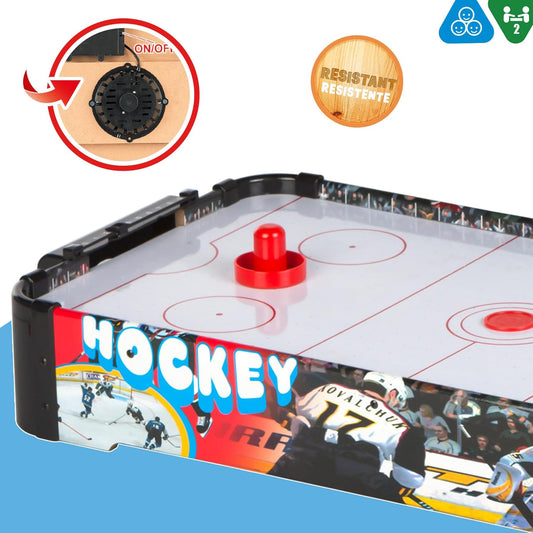 ColorBaby 43315 - Jeu de air hockey sur table, 74 x 36 cm