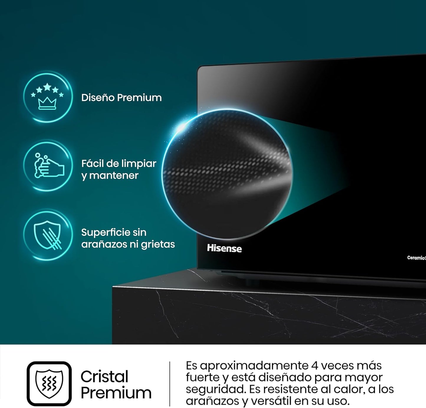 Hisense H20MOBP1G, Micro-ondes avec Grill, Capacité 20 L, Puissance...
