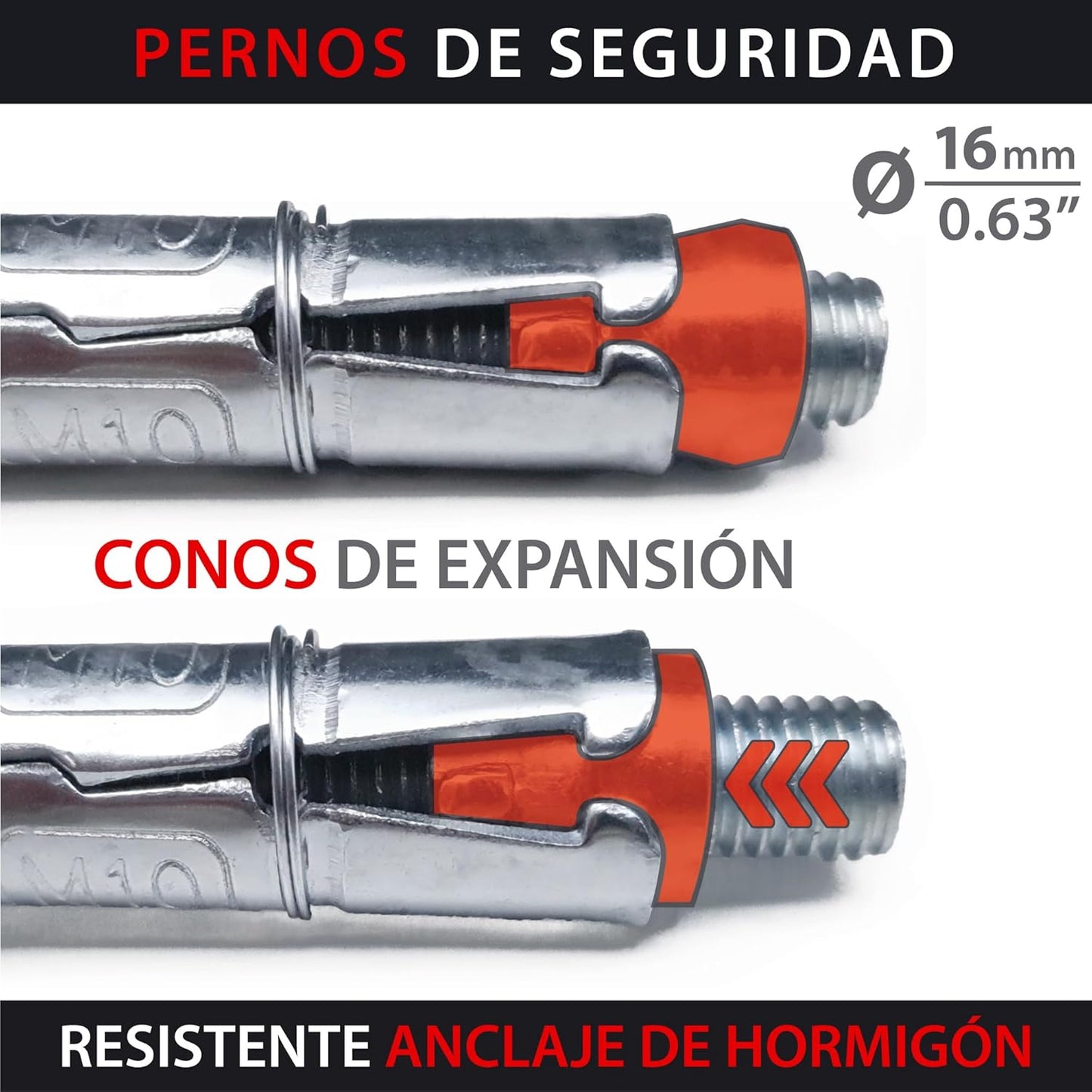 KRASER KR802 Ancrage de sol pour moto, fixation murale antivol,...