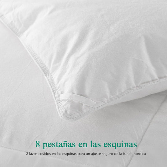 APSMILE Couette d'hiver 135 x 200 cm, housse en duvet épais, coques...