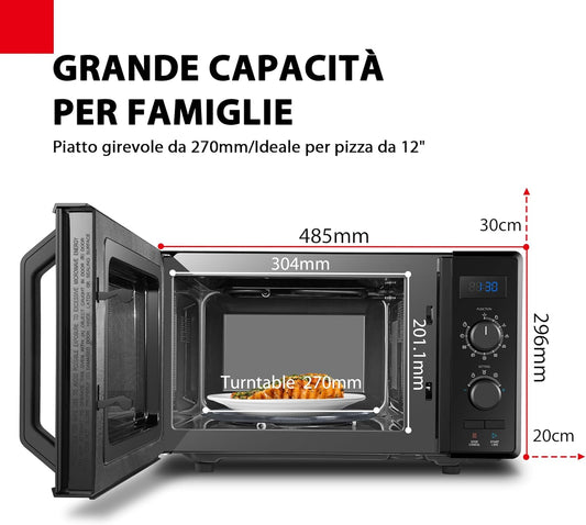 Toshiba MW2-AG23P(BK) Four à micro-ondes avec grill et cuisson...