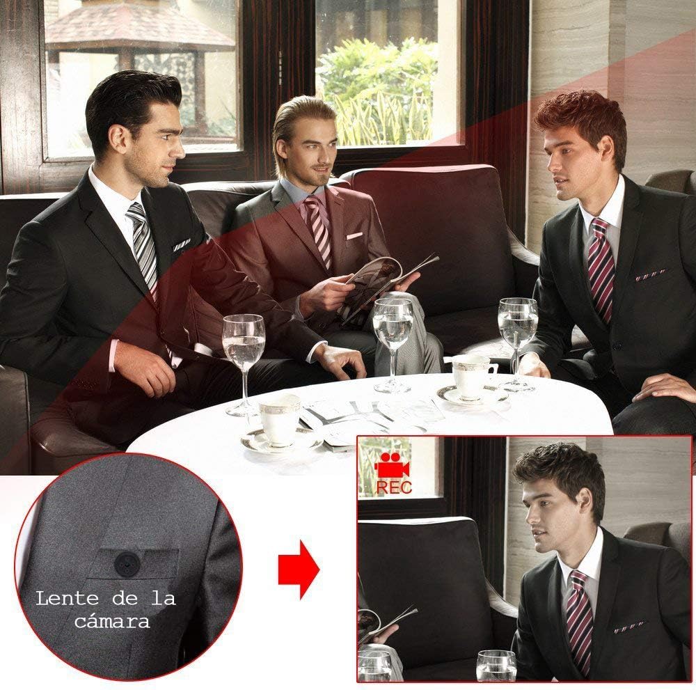 NK Caméra Espion pour Chemise/Veste Mini Caméscope Espion Caché,...