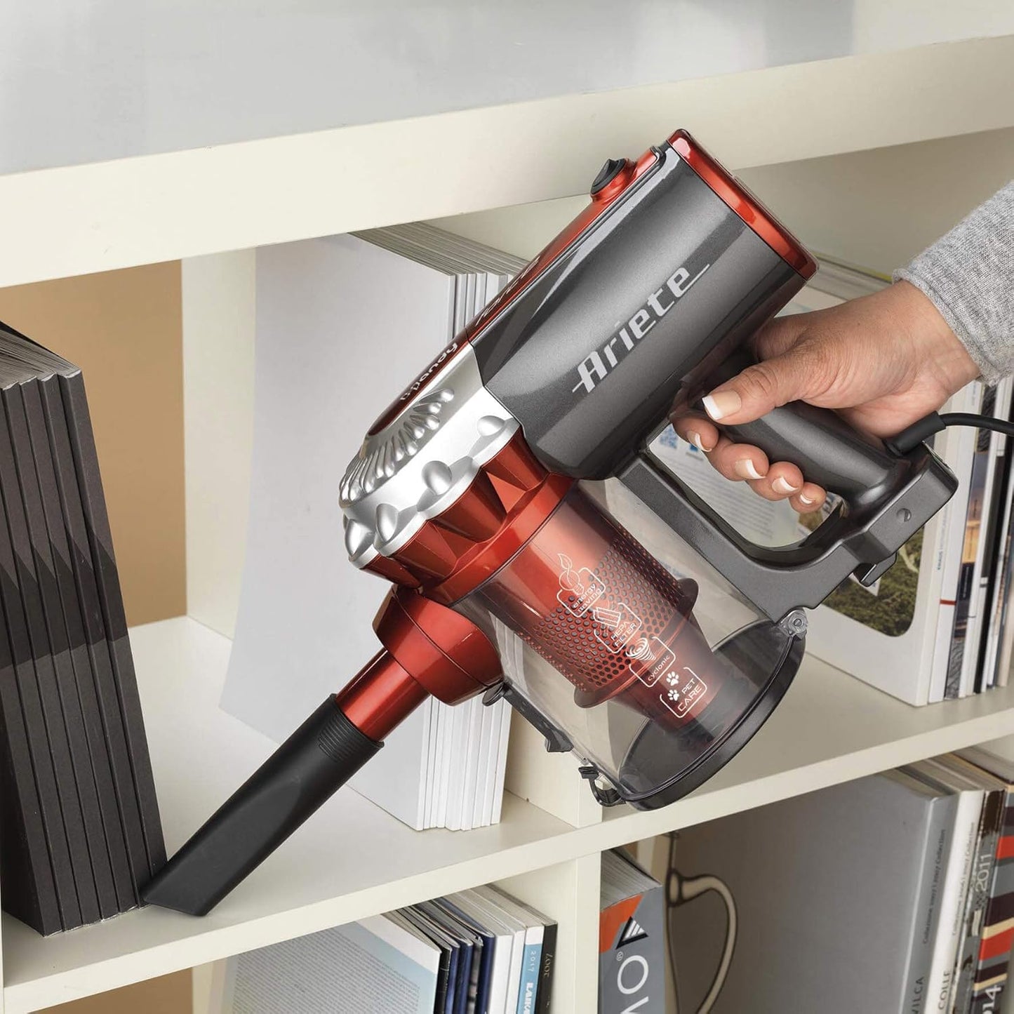 Ariete 2761 - Aspirateur filaire 2 en 1, à main et balai, cyclonique,...