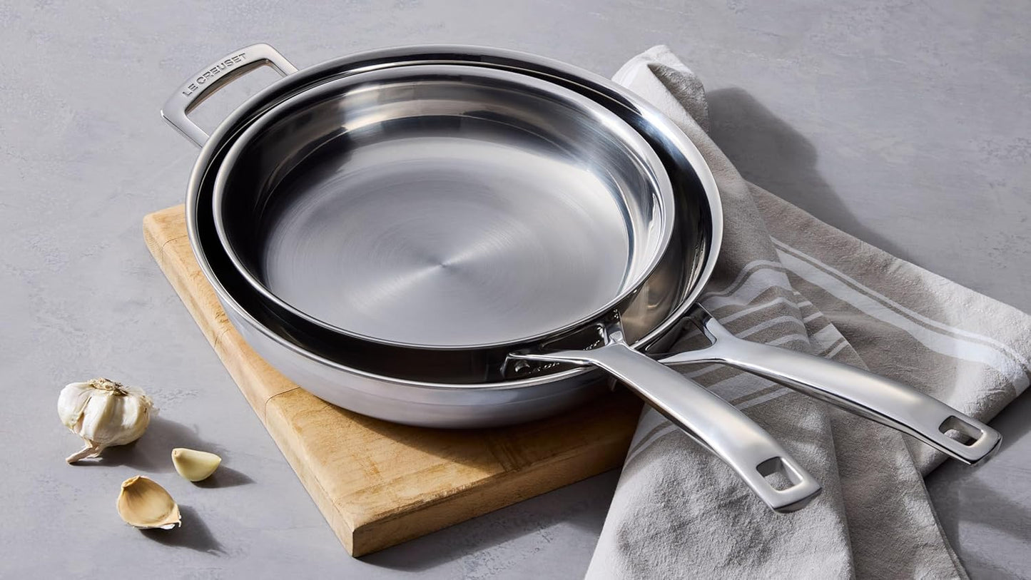 Le Creuset Poêle à Frire 3 Couches Inox 28 cm, 96200228001100