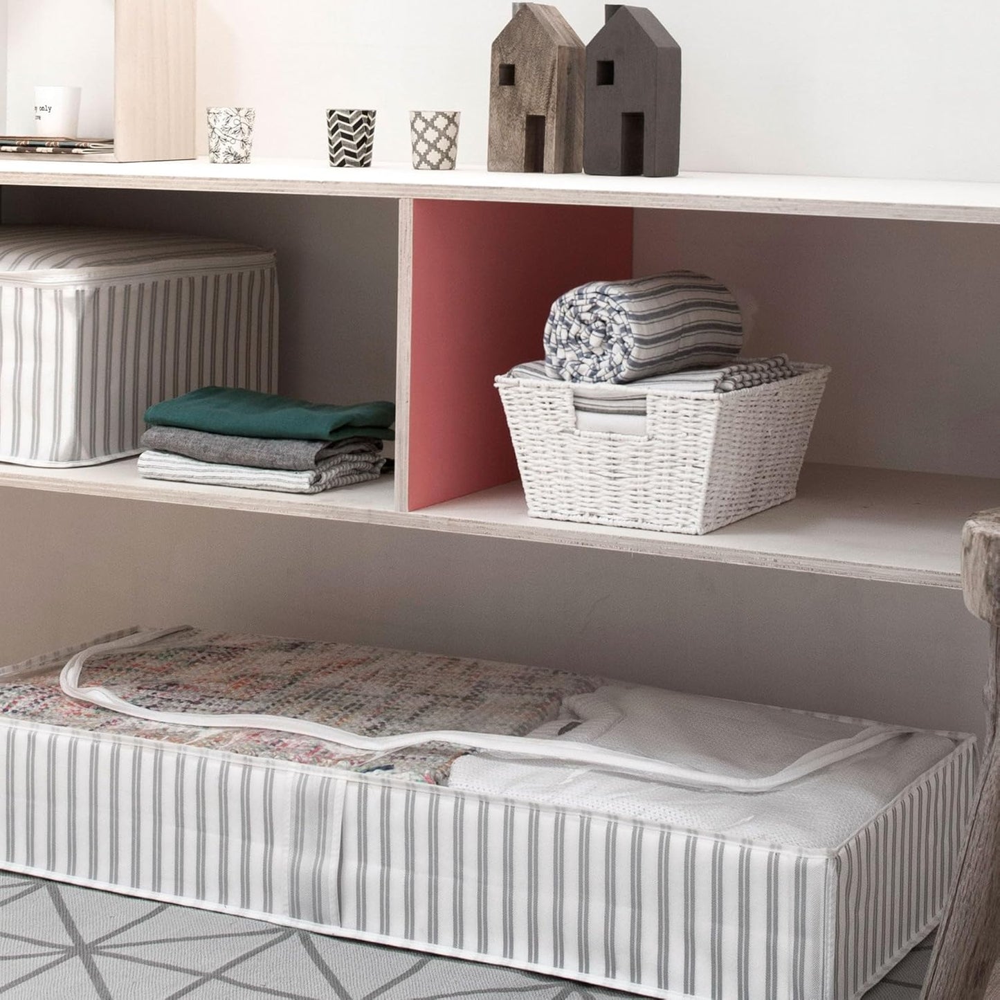 Compacteur Etna Cesto, Carta Intrecciata, Bianco, 31 x 24 x H,14 cm,...