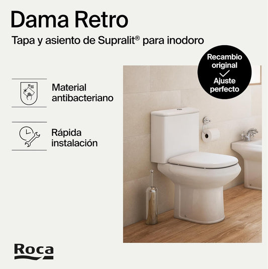 Roca Old Design Dama Abattant WC de rechange avec charnière à barre...