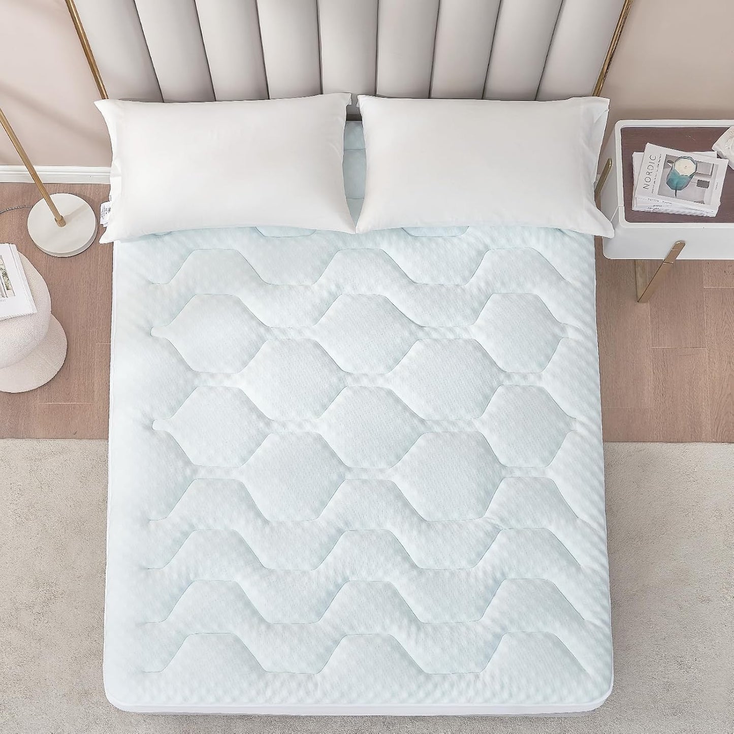 EHEYCIGA Surmatelas Viscoélastique 135x190, Surmatelas à Mémoire de...