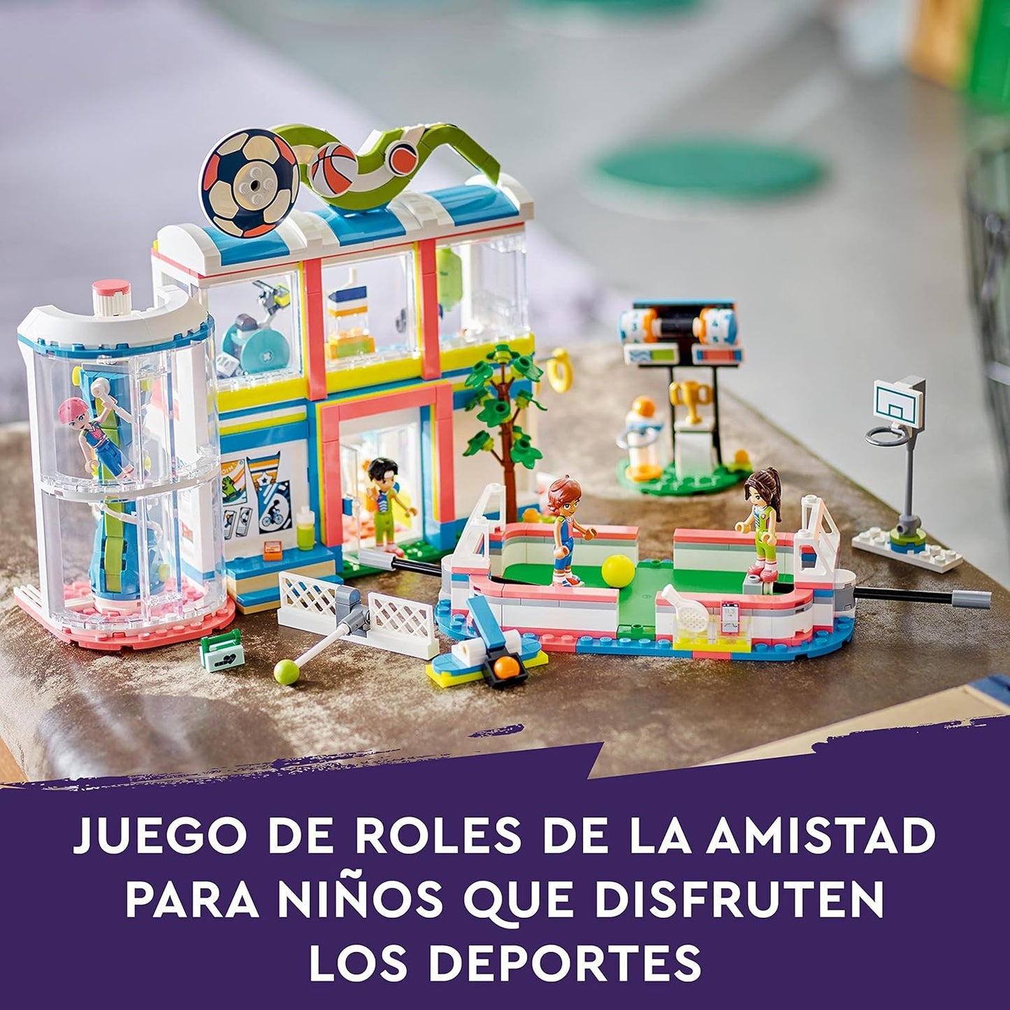 Centre sportif LEGO Friends avec jeux de football, de basket-ball, de...