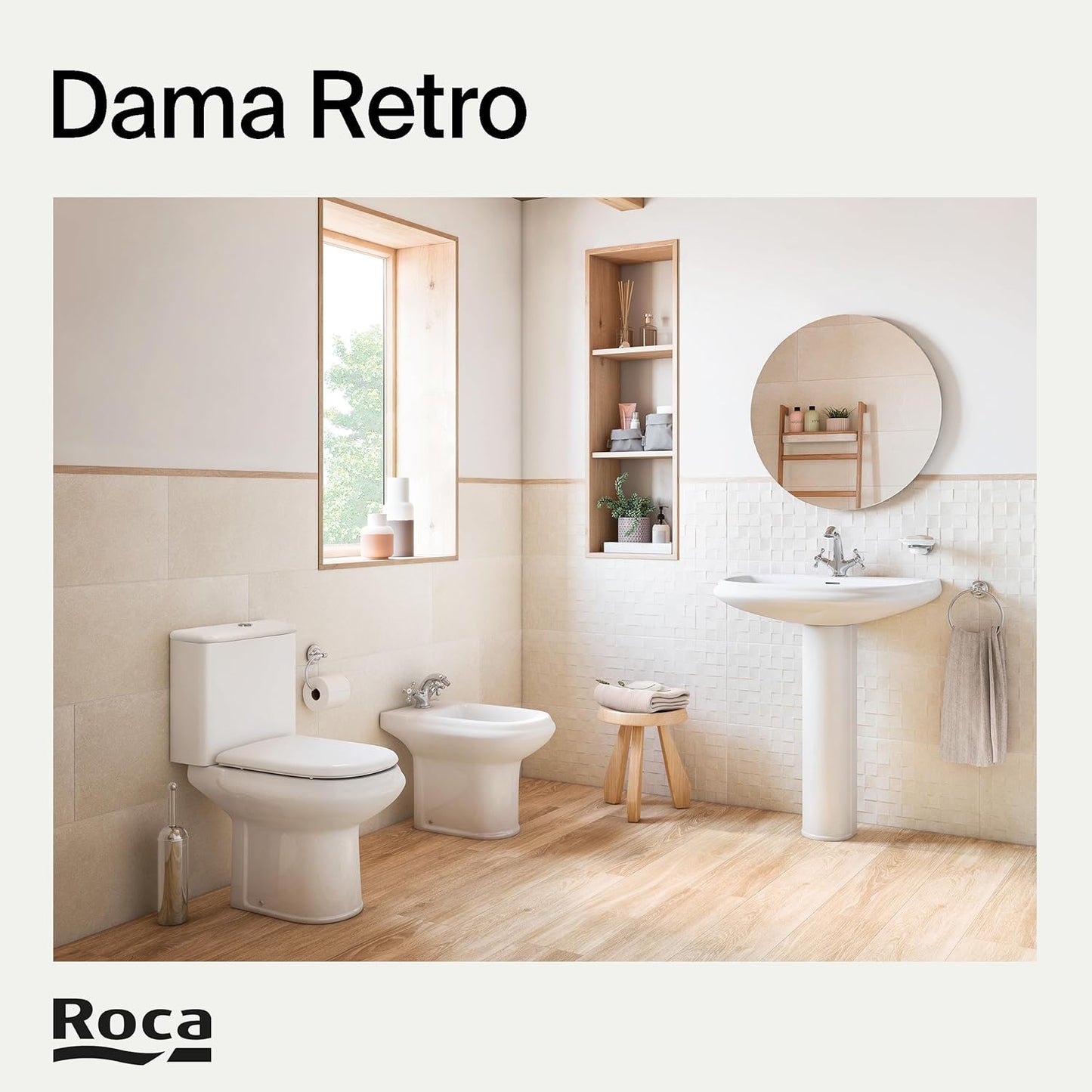 Roca Old Design Dama Abattant WC de rechange avec charnière à barre...