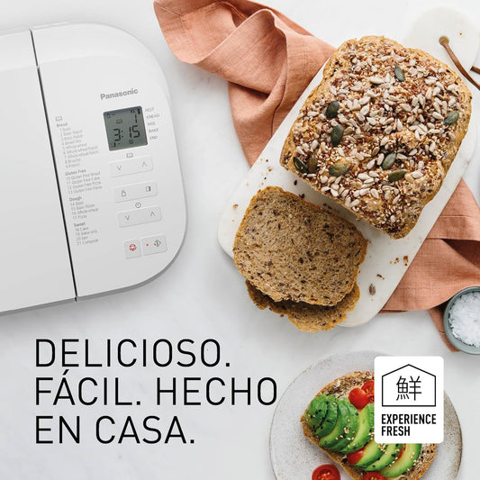 Machine à pain automatique Panasonic SD-B2510WXE, 850 W, capteur de...