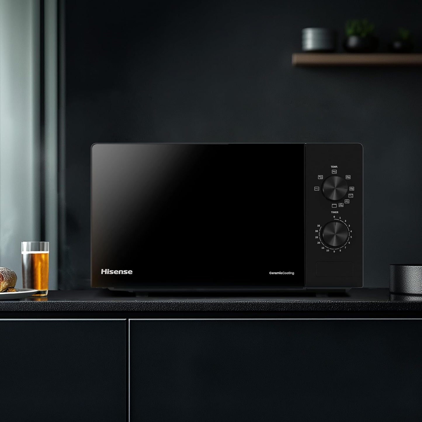 Hisense H20MOBP1G, Micro-ondes avec Grill, Capacité 20 L, Puissance...