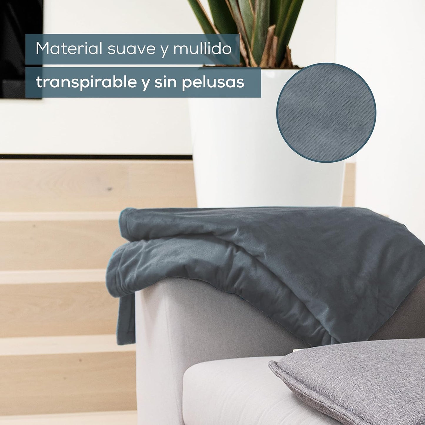 Beurer HD 75 Couverture Électrique Gris Foncé, Couverture Chauffante...