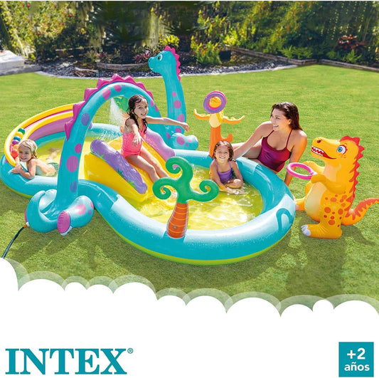 Centre de jeux gonflable Dinos Intex, 333 x 229 x 112 cm, 280 l, 57135