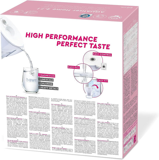 BWT - Carafe filtrante manuelle 2,7L + 12 Filtres au magnésium -...