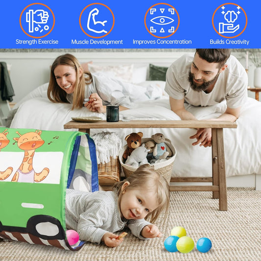 Tunnel de jeu pour enfants, tunnel de jeu de dessin animé, tunnel rampant, tunnel rampant, tunnel pour bébé, jouets et animaux de compagnie pour enfants, tunnels pour enfants, grotte pour enfants