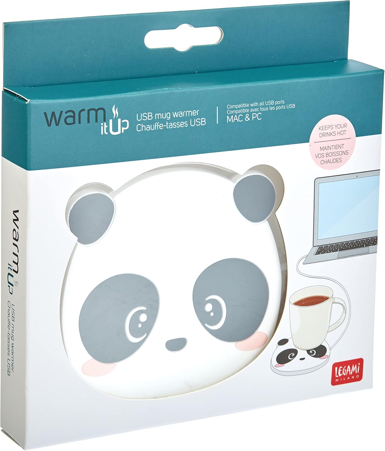 Legami Warm It Up - Chauffe-tasse USB - Panda, 1 Stück (1er Pack)