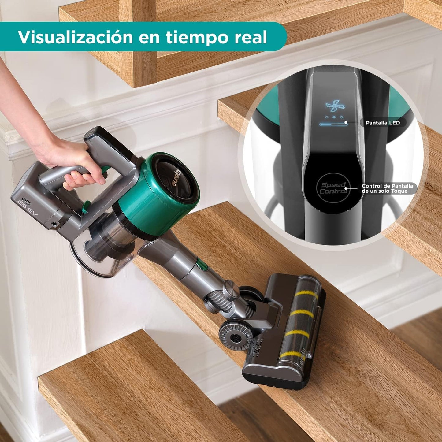 Eureka AK9 Aspirateur sans fil, aspirateur à main avec moteur 350 W...