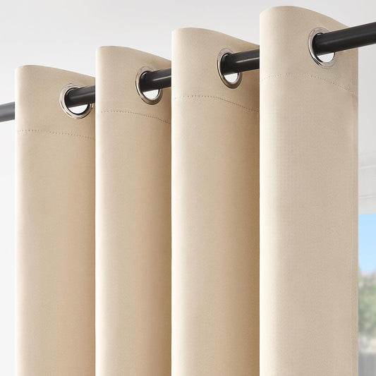 Topfinel Rideaux à Isolation Thermique 225 Rideaux Occultants Longs...