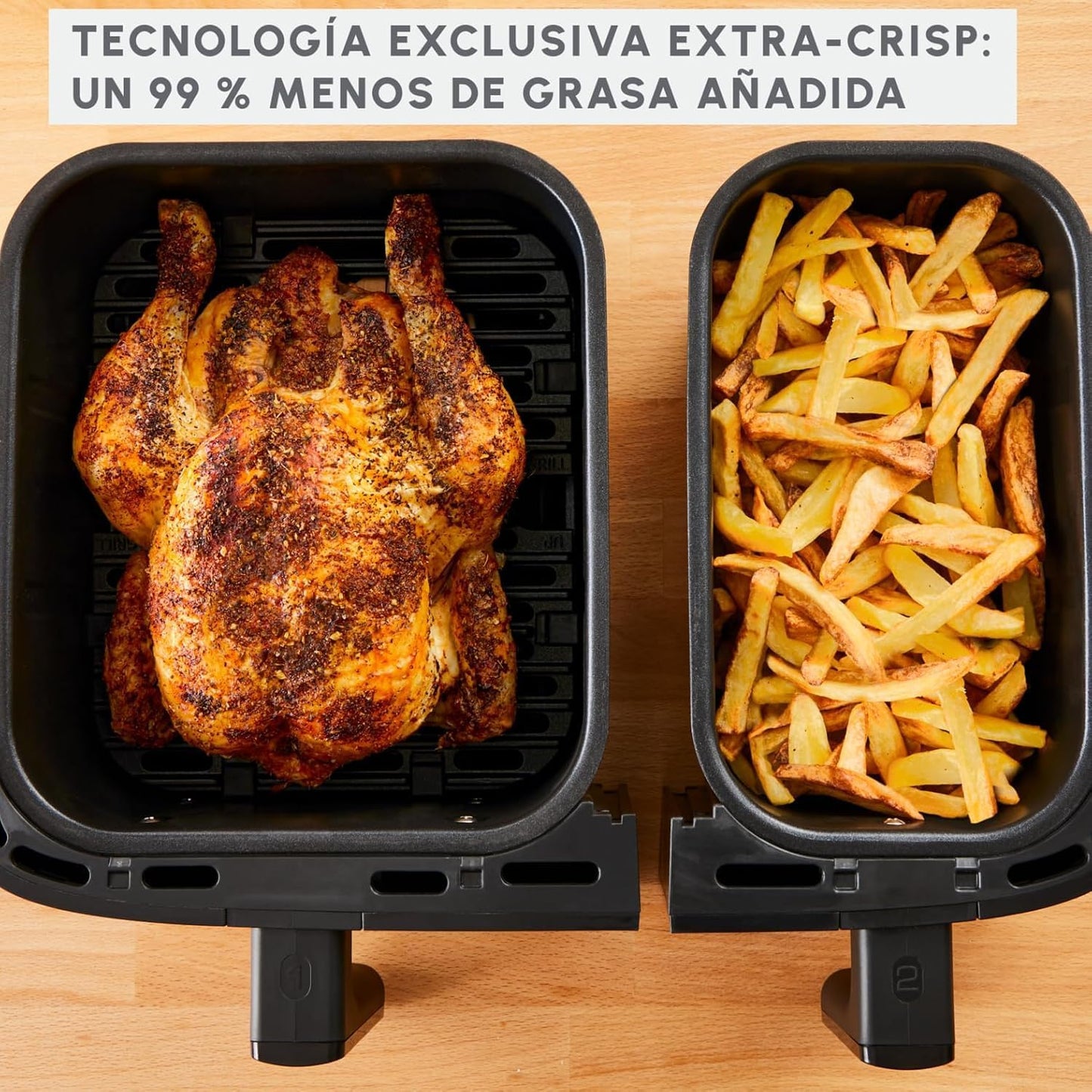Moulinex Dual Easy Fry 8,3 L – Friteuse double air, économies...