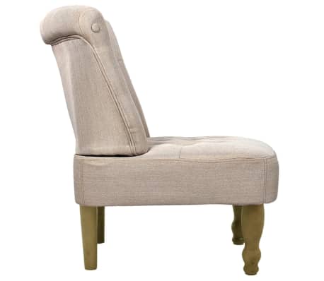 vidaXL Sillones de estilo francés 2 unidades tela color crema