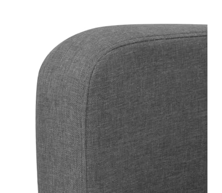 vidaXL Sofá de 2 plazas 135x65x76 cm gris oscuro