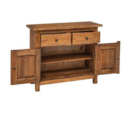 vidaXL Aparador de madera maciza de caoba 75x30x65 cm