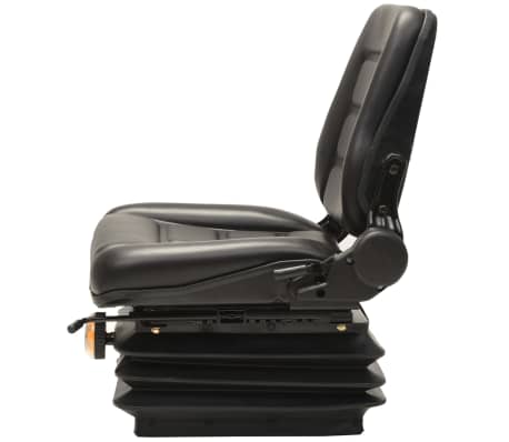 vidaXL Siège de tracteur avec suspension et dossier réglable