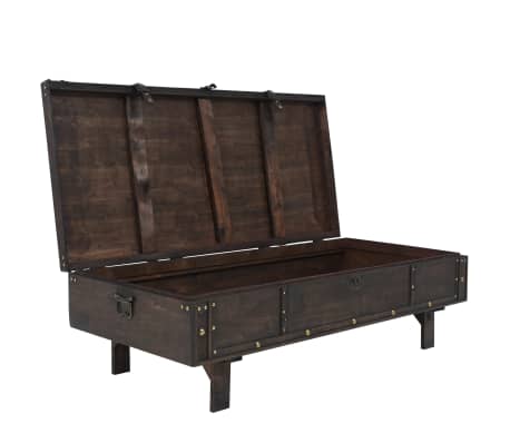 vidaXL Mesa de centro madera contrachapada estilo vintage 120x55x35 cm