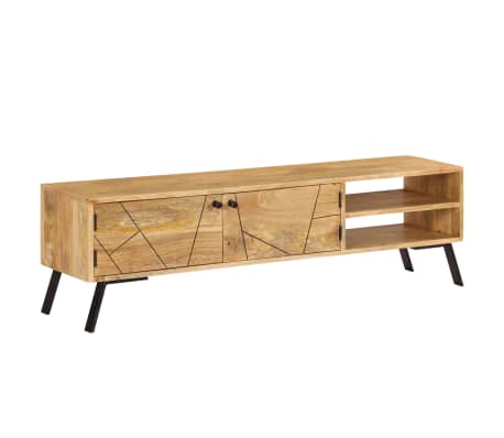 vidaXL Mueble de TV madera maciza de mango 140x30x40 cm
