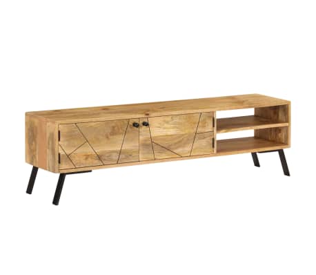 vidaXL Mueble de TV madera maciza de mango 140x30x40 cm