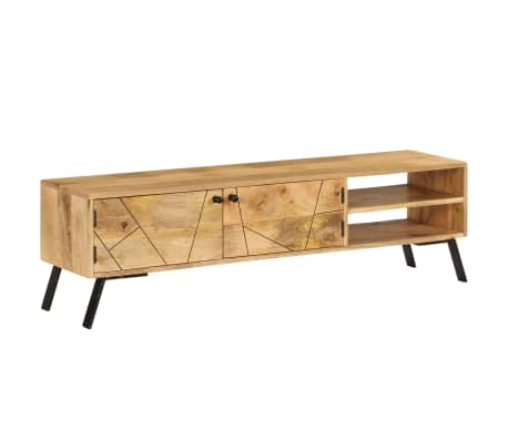 vidaXL Mueble de TV madera maciza de mango 140x30x40 cm