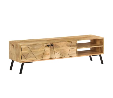 vidaXL Mueble de TV madera maciza de mango 140x30x40 cm