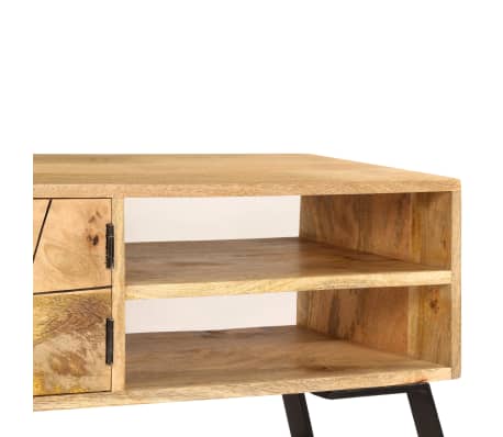 vidaXL Mueble de TV madera maciza de mango 140x30x40 cm