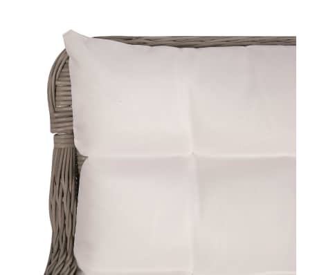 vidaXL Sillones de jardín con cojines 2 uds ratán sintético marrón