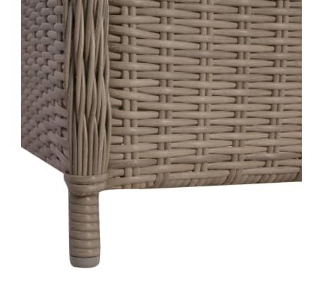 vidaXL Sillones de jardín con cojines 2 uds ratán sintético marrón