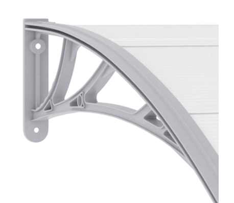 vidaXL Marquesina para puerta PC 120x100 cm