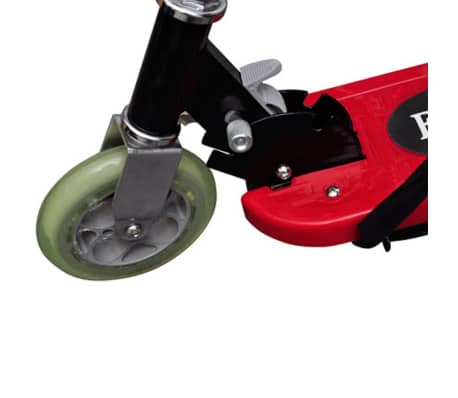 vidaXL Patinete eléctrico con asiento rojo 120 W