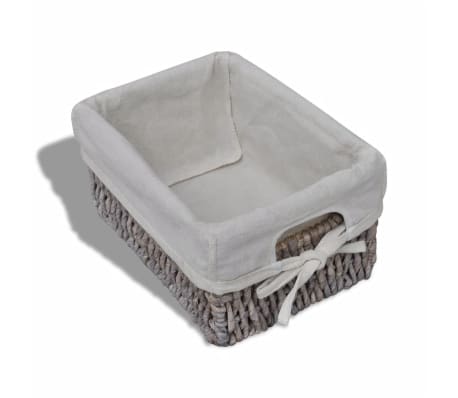 vidaXL Estantería con 5 cestas tejidas madera marrón