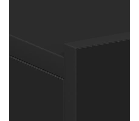 vidaXL Mesitas de noche flotantes 2 uds contrachapada negro 40x30x15cm