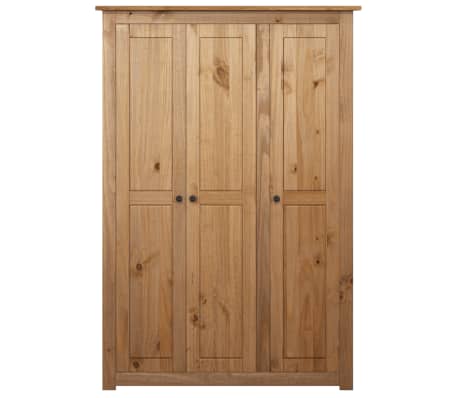 vidaXL Armario de 3 puertas madera pino Panamá Range 118x50x171,5 cm