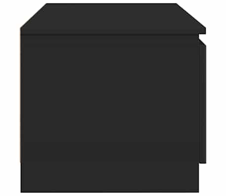 vidaXL Mueble de TV madera contrachapada negro 140x40x35,5 cm