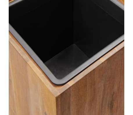 vidaXL Arriate de madera maciza de acacia 43,5x43,5x90 cm