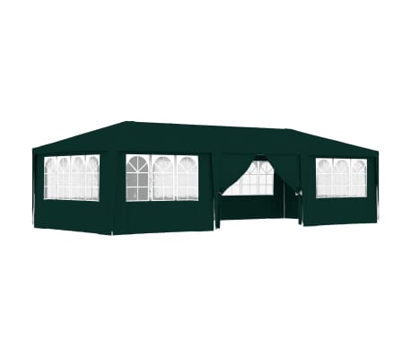 vidaXL Tente de fête professionnelle avec parois latérales 4x9 m Vert 90 g/m ?